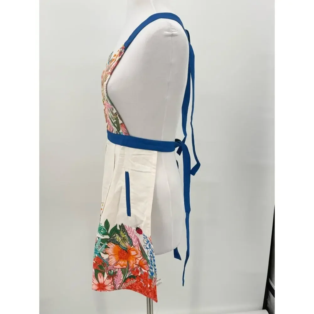Anthropologie Gardenia Apron Twill Kitchen Baking Cooking Housewarming NEW